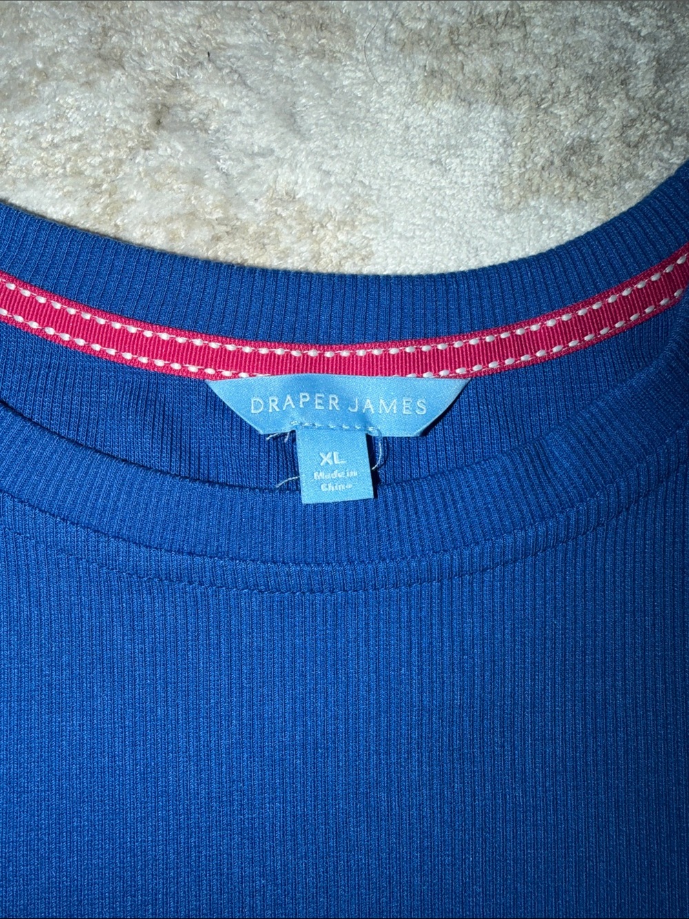Draper James Royal Blue Eyelet Flutter Sleeve Tank - Picture 3 of 9
